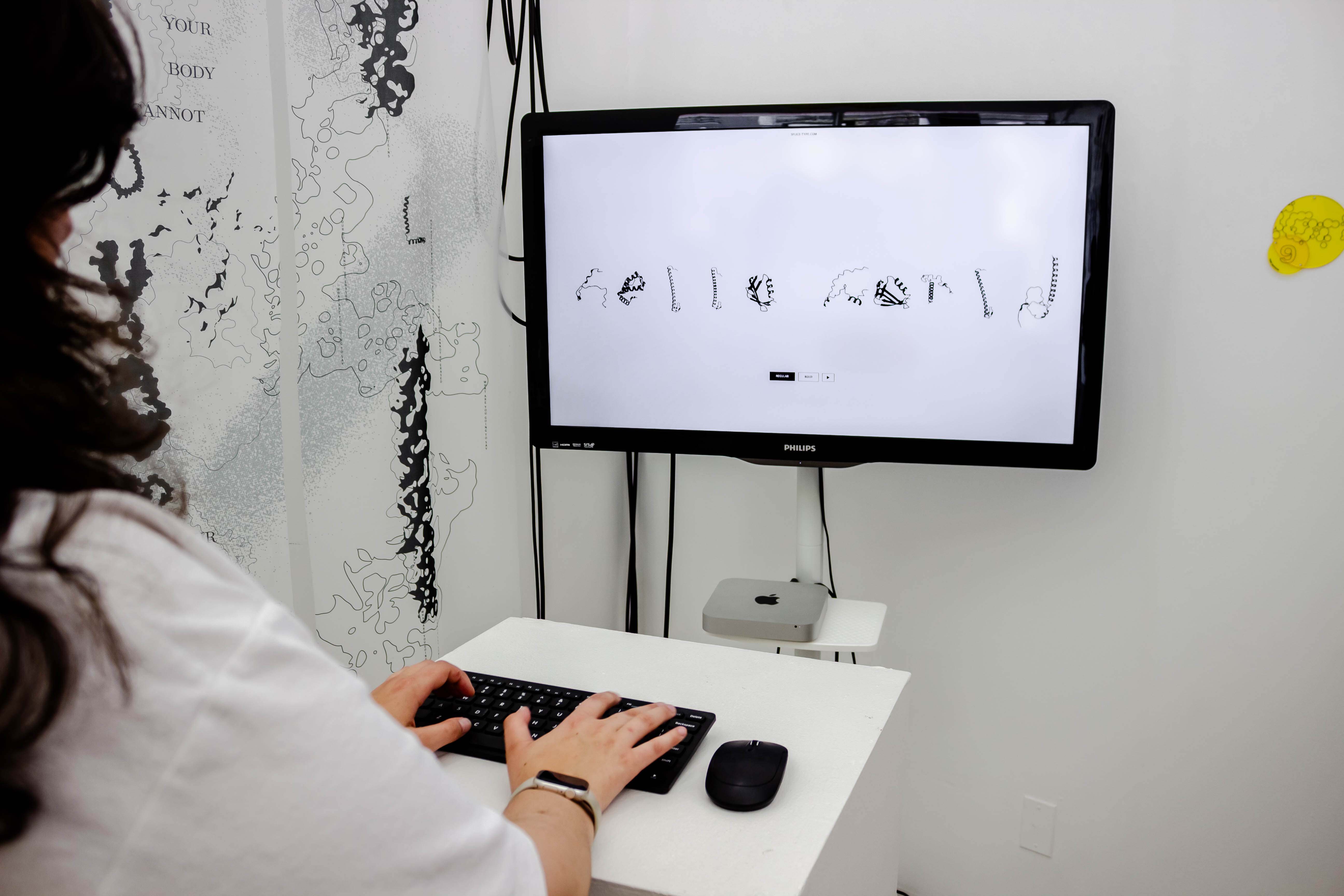 Hello World in Splice typeface