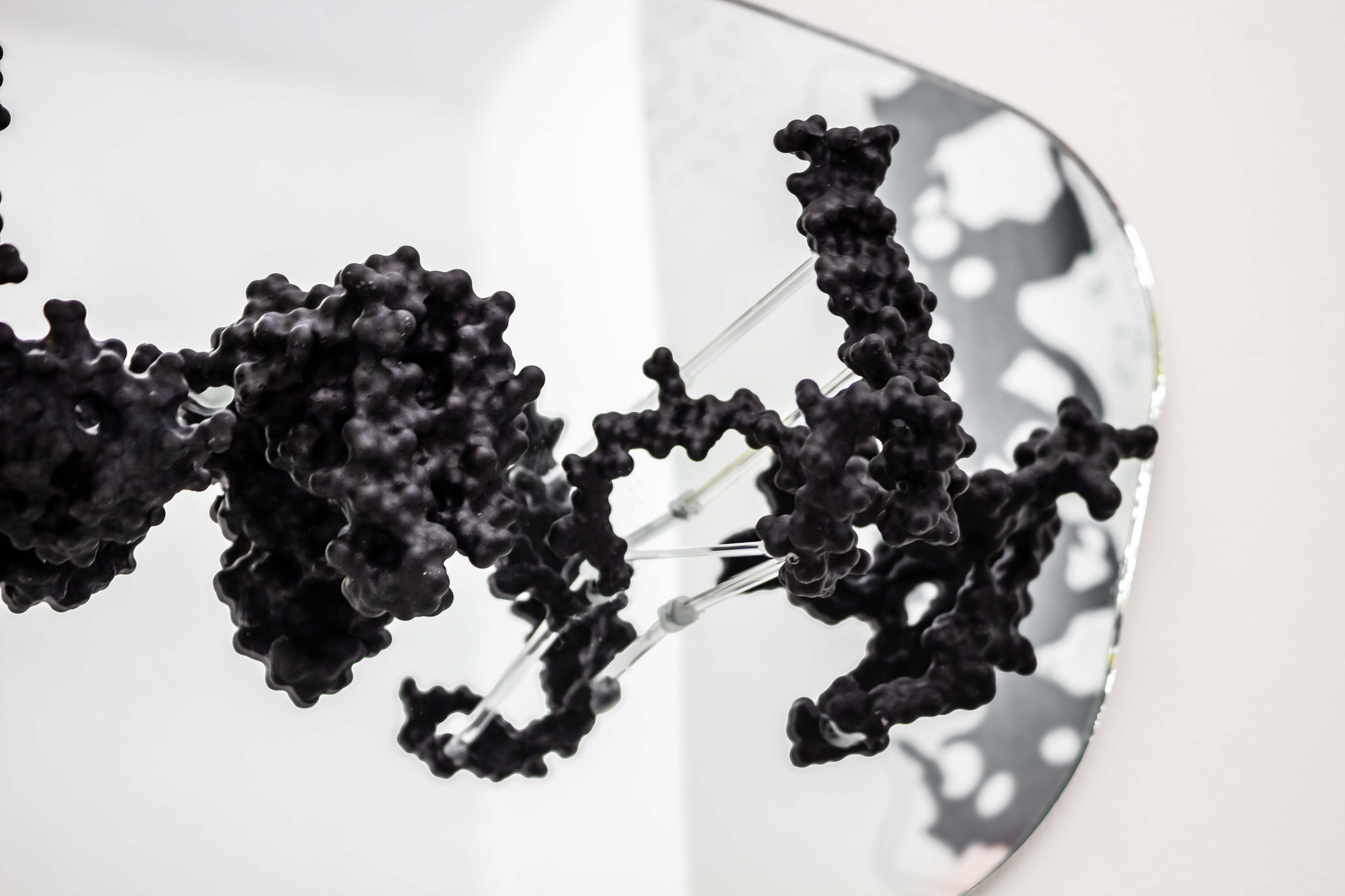 3D printed protein sculpture detail